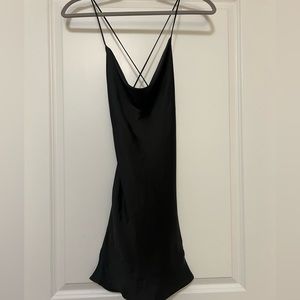 NWT Zara Satin Slip Mini Dress